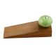 Green Black Crackle Wooden Door Stopper
