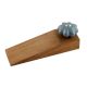 Grey Crackle Melon Ceramic Wooden Door Stopper