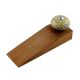 Mixed Circular Crackle Ceramic Wooden Door Stopper