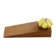 Yellow Crackle Ceramic Wooden Door Stopper