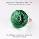 Mint Green Round Patterned Glass Knob