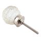 Clear Round Patterned Glass Knob