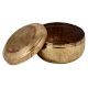 Hand Hammered Brass Round Tiffin Box