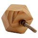 Natural Hexagon Wooden Cabinet Knobs