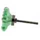 Mint Green Square Glass Flower Cabinet Knobs