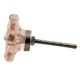 Pink Square Glass Flower Cabinet Knobs