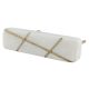 White Square Stone Gold Cross Handles