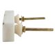 White Stone Square Gold Cross Handles