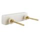 White Stone Square Gold Cross Handles