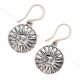 Sun Face 92.5 Sterling Silver Earrings For Women