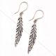 Long Indian leaf 92.5 Sterling silver Earrings For Daily Office Wear