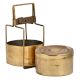 Traditional Double Container Brass Tiffin Box