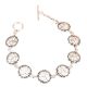 Om Coin Charm 92.5 Sterling Silver Bracelet For women