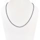 Navy Blue Lapiz Lazuli Single Strand Necklace