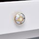 Round Golden Brass And shell Metal Cabinet Knobs