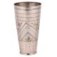 Brass Lassi Glass Cup  With Dotted Border and Leaves Design