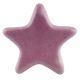 Solid Lavender Star Ceramic Cabinet Knob