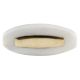 Oval White Stone with Brass Plates Knobs