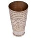 Handmade Leaf Design Brass Punjabi Lassi Glass