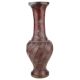 Brass Vase Spiral Design Red Color For Flower Arrangement