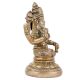 Brass Goddess Laxmi statue Sitting Four hands On Lotus Seat