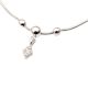 92.5 Sterling Silver Anklets Diamond Charm Payal For Women (In Set of 2)