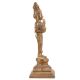 Brass Parvati Statue Standing With Parrot