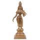 Brass Parvati Statue Standing With Parrot