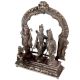 Brass Ram Darbar Statue With  Hanumanji And Prabhavali