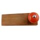 Orange Black Crackle Wooden Door Stopper