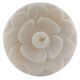 Cream Wild Rose Flower Bone Cabinet Knobs