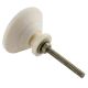 Cream Wild Rose Flower Bone Cabinet Knobs