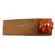 Orange Crackle Melon Ceramic Wooden Door Stopper