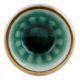 Sea Green Wheel Ceramic Dresser Knob in Silver Fitting