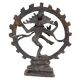Brass Natraja Dancing Shiva Statue With Rings Of Flame
