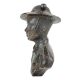 Brass Solider Bust With Uniform and Hat