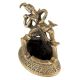 Brass Ashtray with Solider statue on Top