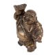 Brass Standing Laughing Buddha Statue For Good Luck