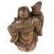 Brass Standing Laughing Buddha Statue For Good Luck