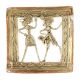 Brass Dhokra wall Art Hanging  Of Musician Couple