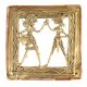 Traditional Dhokra Brass Wall Art Hanging of Dancing Couple