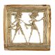 Brass Rural Couple Dhokra Wall Hanging