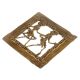 Brass Dhokra Wall Art Hanging Of Rural Couple In Dancing Position