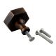 Metallic Brown Hexa Iron Cabinet Knob