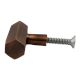 Metallic Brown Hexa Gilli Iron Cabinet Knob