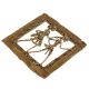 Brass Wall Art Hanging Tribal Couple Going Hunting