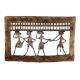 Brass Dhokra Art Hanging Rectangular Border Tribal Dancing Troupe