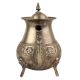 Brass Floral Border Tea Pot Kettle With Decorative Spout