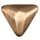 Brass Triangular Shape contemporary Style Knob In Antique gold Finish