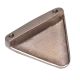 Brass Triangular Shape Knob Cabinet Drawer Knob In Brushed Silver Color